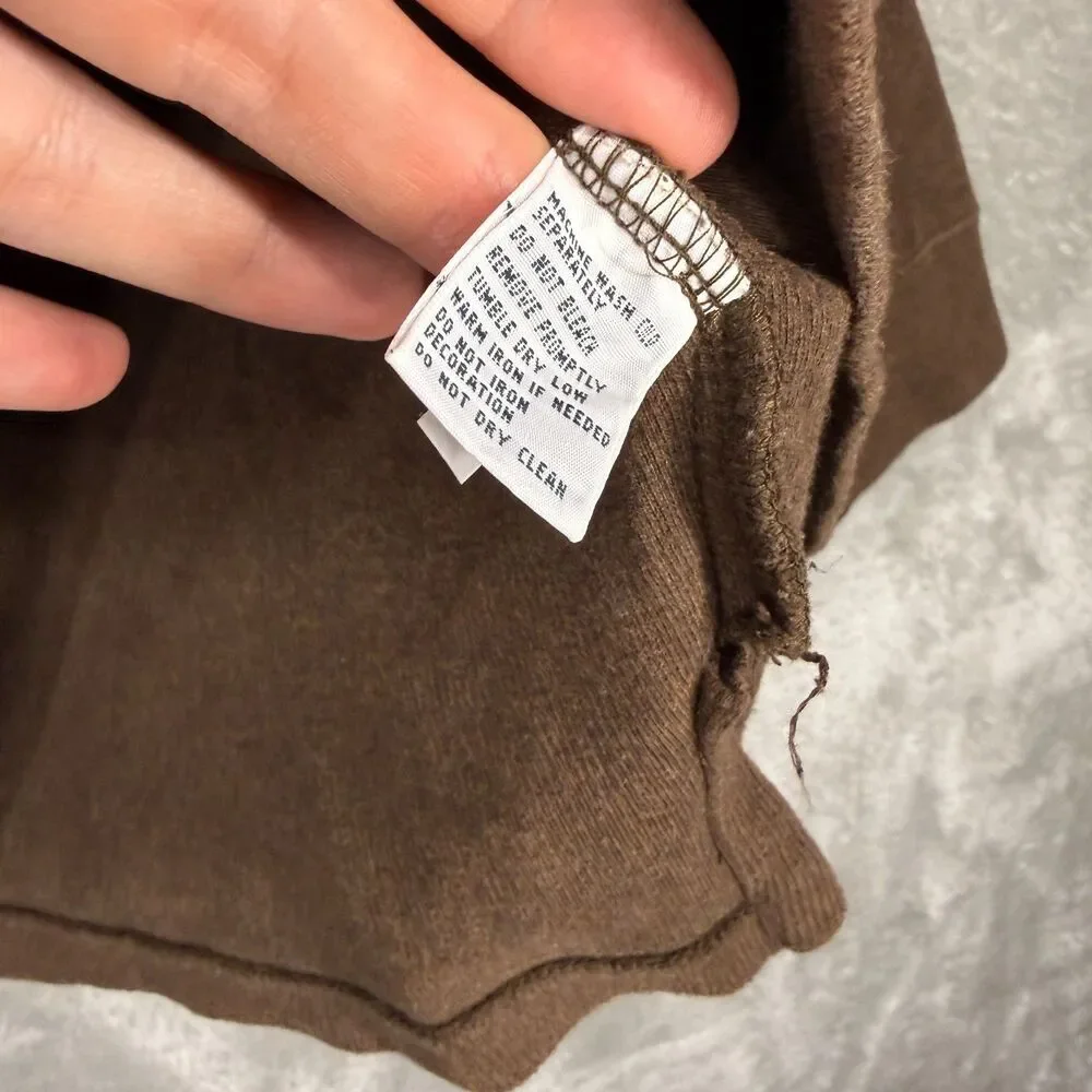 Polo Ralph Lauren Sweater Men 2XLT Tall 1/4 Zip Brown Cotton Pullover Pony Logo